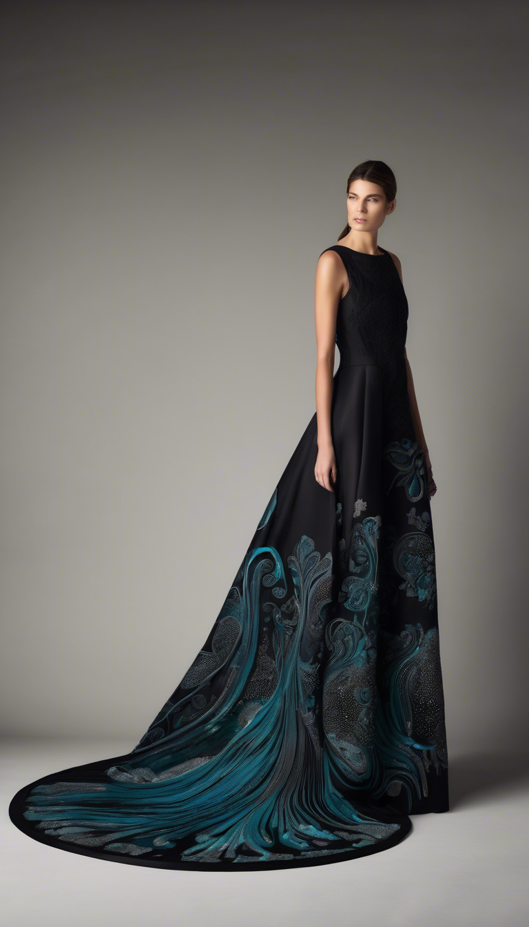 クラゲのディテールを活かしたファッション