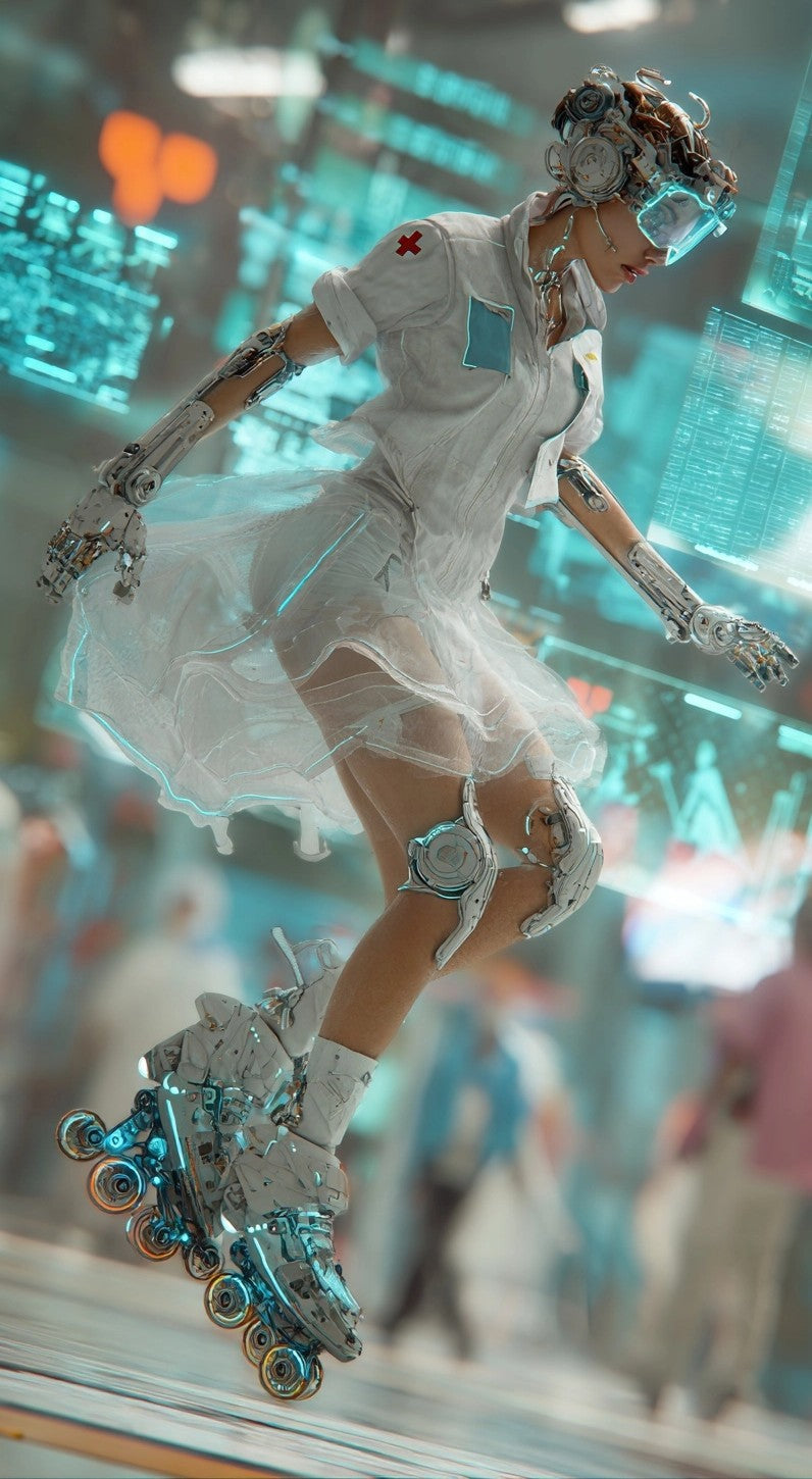 神速のメディカル・ランナー：脳波同調型サイバー・ユニフォーム