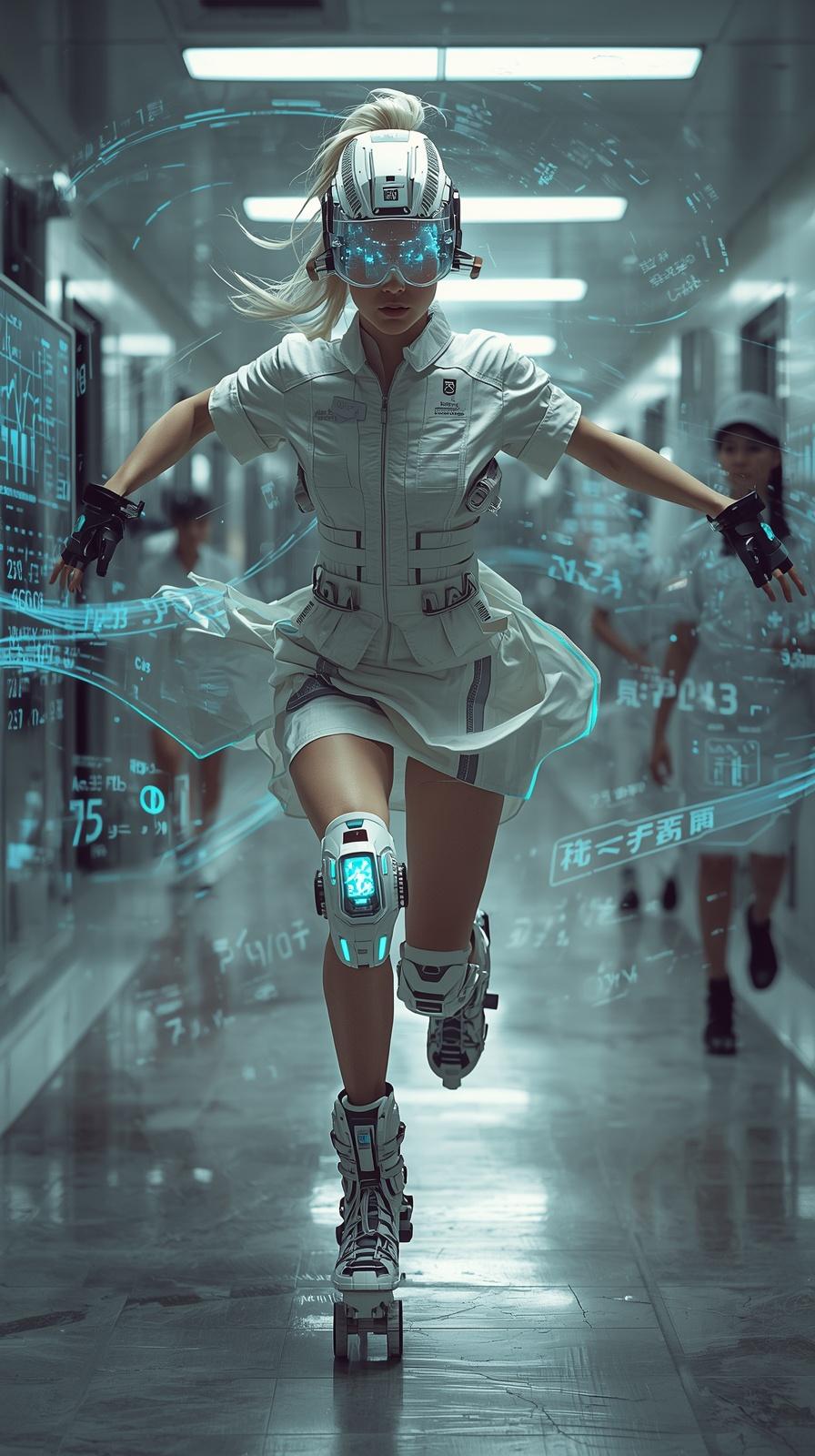 神速のメディカル・ランナー：脳波同調型サイバー・ユニフォーム
