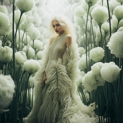 Nature’s Embrace: The Fluffy Bloom Couture