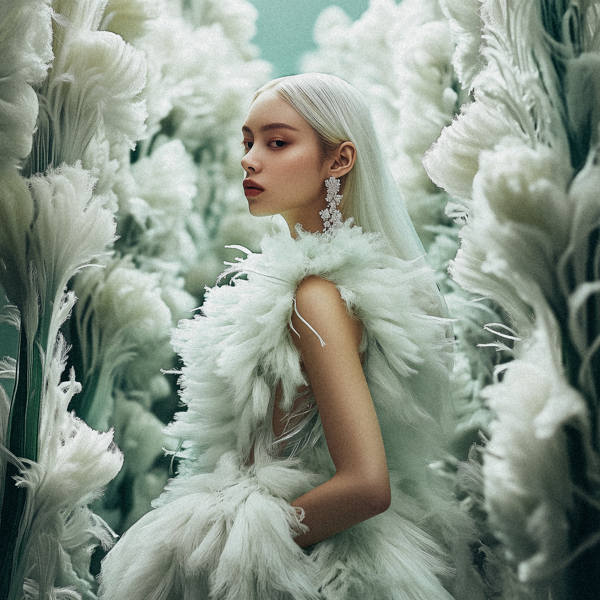 Nature’s Embrace: The Fluffy Bloom Couture