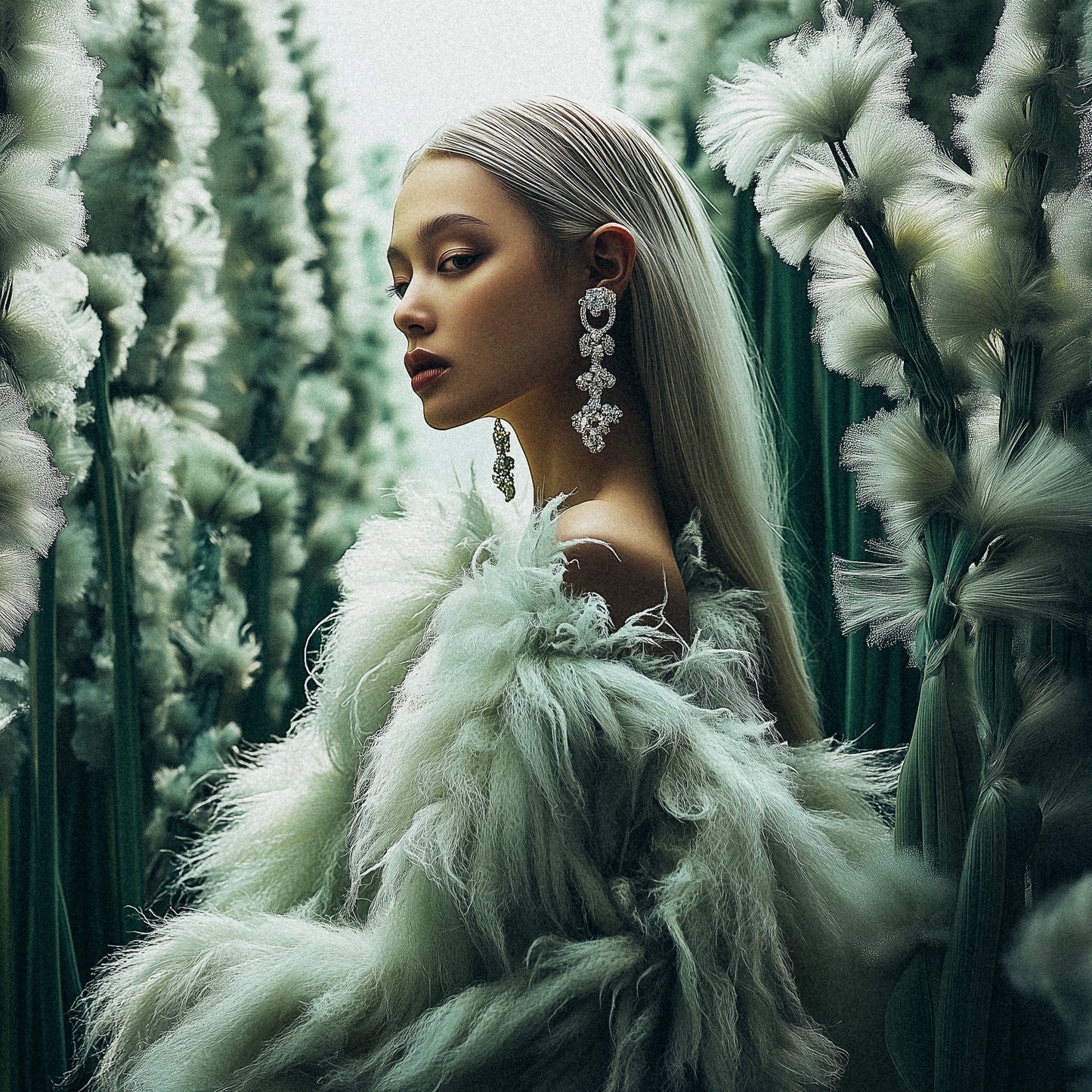 Nature’s Embrace: The Fluffy Bloom Couture