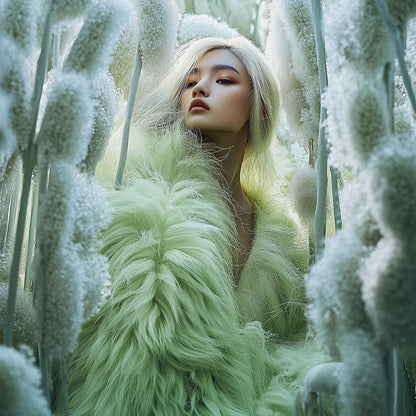 Nature’s Embrace: The Fluffy Bloom Couture